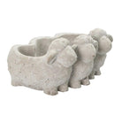 Flower pot sheep 26x20x12 cm gray stone flowerpot inside by Clayre & Eef.