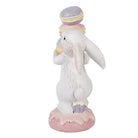 Decoration Statue Rabbit 8x6x14 cm White Plastic by Clayre & Eef.