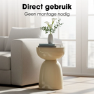 Elliott Beige side table by Mica Decorations