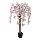 Künstlicher Baum Pfirsichblüte 30x30x120 cm Rosa Kunststoff von Clayre & Eef.