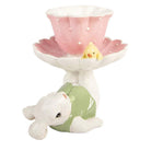 Decoration Statue Rabbit 20x14x17 cm White Plastic by Clayre & Eef.