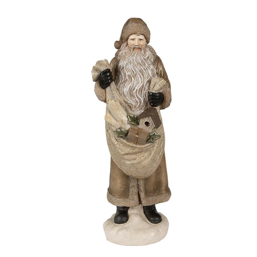 Decoration Santa Claus 11x11x30 cm by Clayre & Eef.