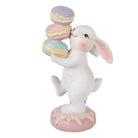 Decoration Statue Rabbit 8x6x14 cm White Plastic by Clayre & Eef.