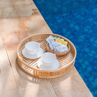 Decorative Bamboo Tray Serving Tray Round Ø 40 cm SENAYAN by Soeji