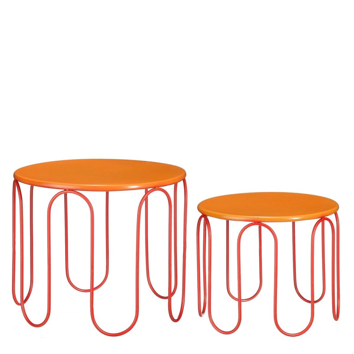 Side table set Dione Orange by Mica Decorations