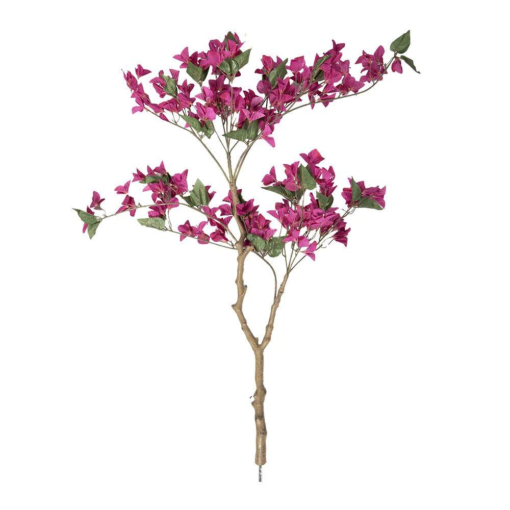 Künstlicher Baum Bougainvillea 100x100x150 cm Rosa Kunststoff von Clayre & Eef.