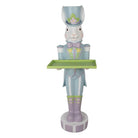 Decoration image rabbit 44x41x123 cm white blue plastic by Clayre & Eef.