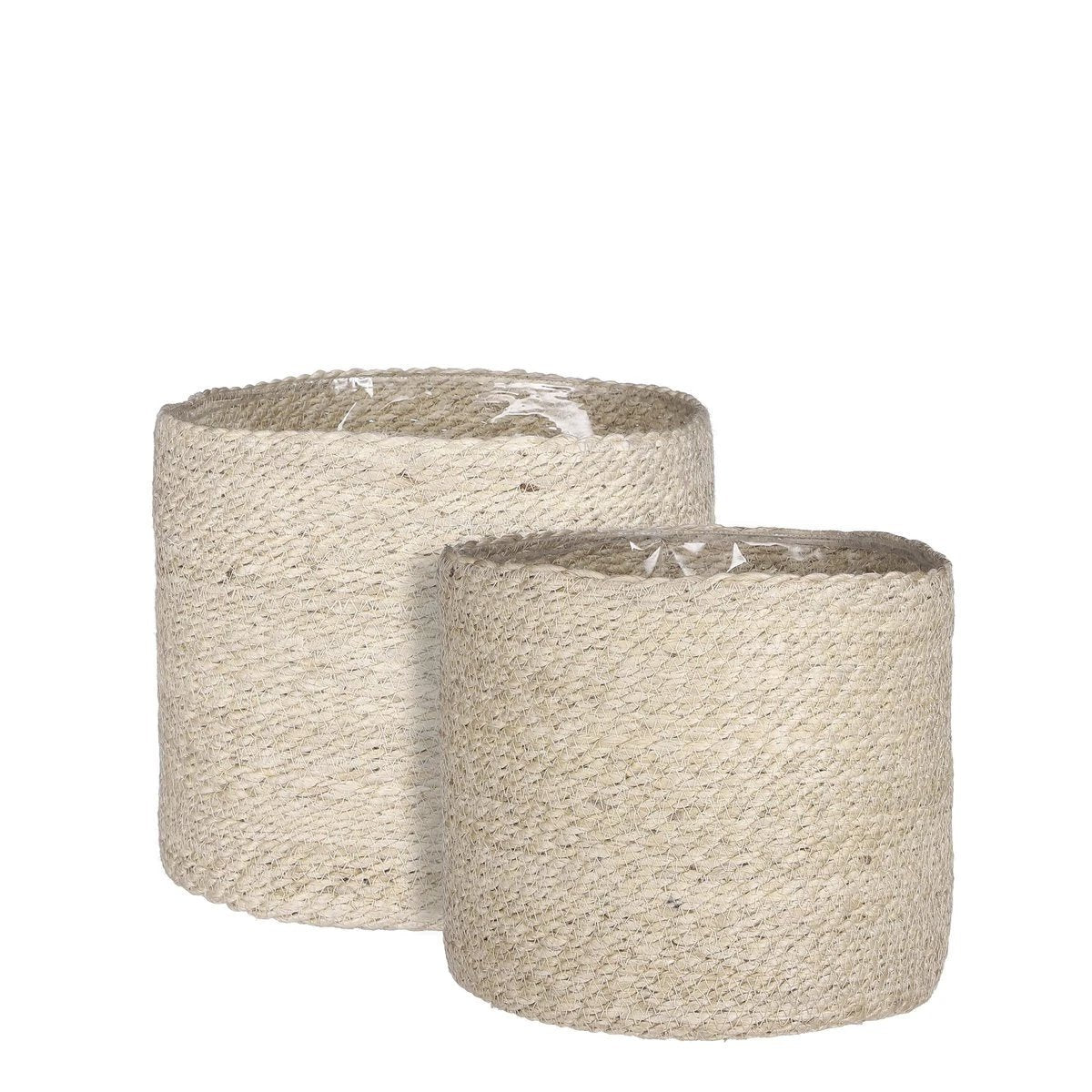Plantenmand set Atlantic Crème by Mica Decorations