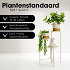 Plant stand Salvo Off-white by Mica Decorations