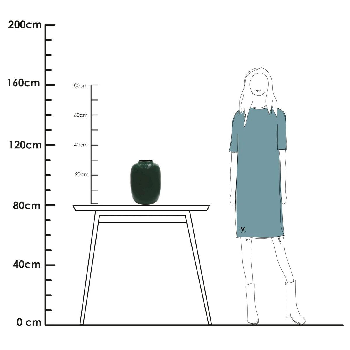 Vaas - Artic bright green by Vase The World