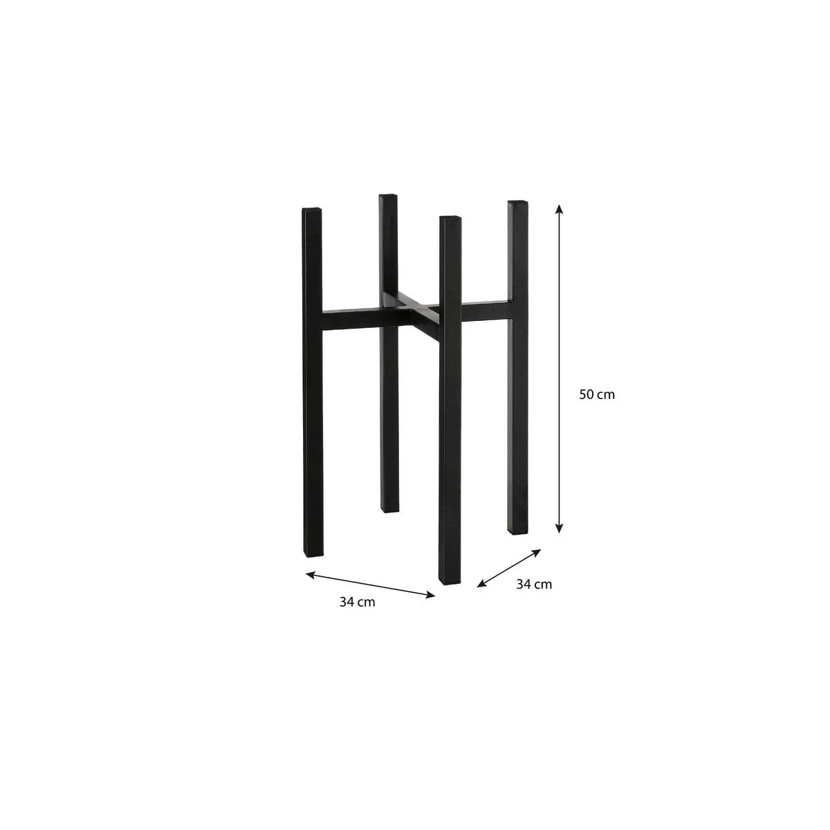 Plant stand Ascot Black by Mica Decorations