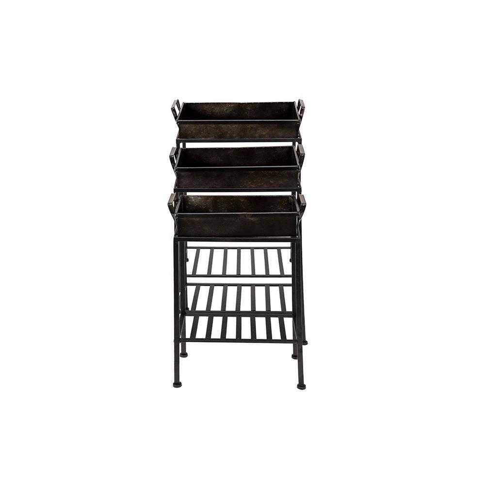 Planthouder staand (3) 47x25x69 / 42x40x63 / 36x16x56 cm by Clayre & Eef.