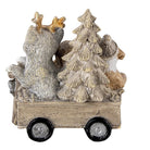 Decoration animals in cart 9x7x11 cm by Clayre & Eef.
