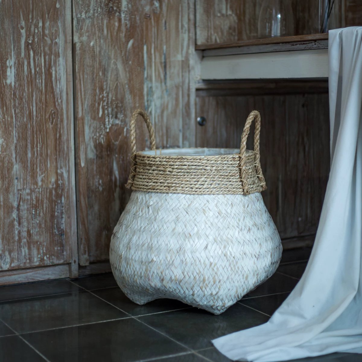 Basket | Laundry Basket | Plant Basket BENOA made from Bamboo (2 sizes) by Soeji
