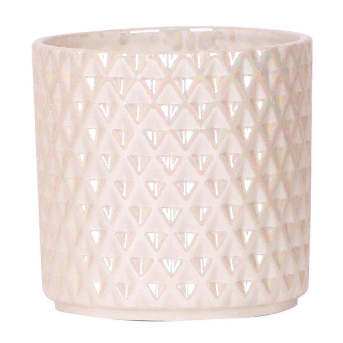 Kolibri Home | Diamond pearl sierpot - Travertine - Ø12cm by Kolibri Company