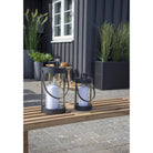 Bondi Lanterns - Black, Steel/Glass - Set of 2 by EMIRELLE