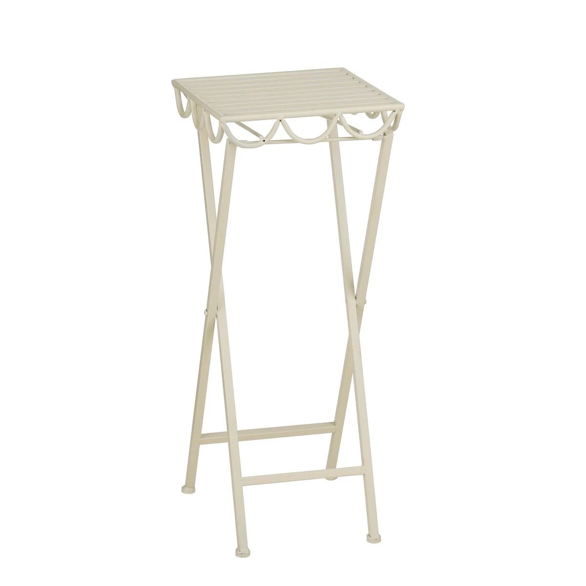 Plant stand outside Rosalie Off-white by Mica Decorations