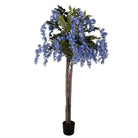 Künstlicher Baum 40x40x170 cm blaues Kunststoff von Clayre & Eef.