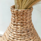 Woven Boho Vase DAYANA natural made from Water Hyacinth by Soeji