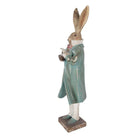 Decoration Statue Rabbit 14x11x48 cm Gold-colored Plastic by Clayre & Eef.