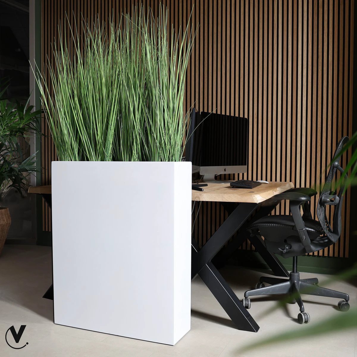 Plantenbak - North Dakota shiny white by Vase The World