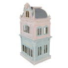 Decoration Statue House 19x15x38 cm Blue Plastic by Clayre & Eef.