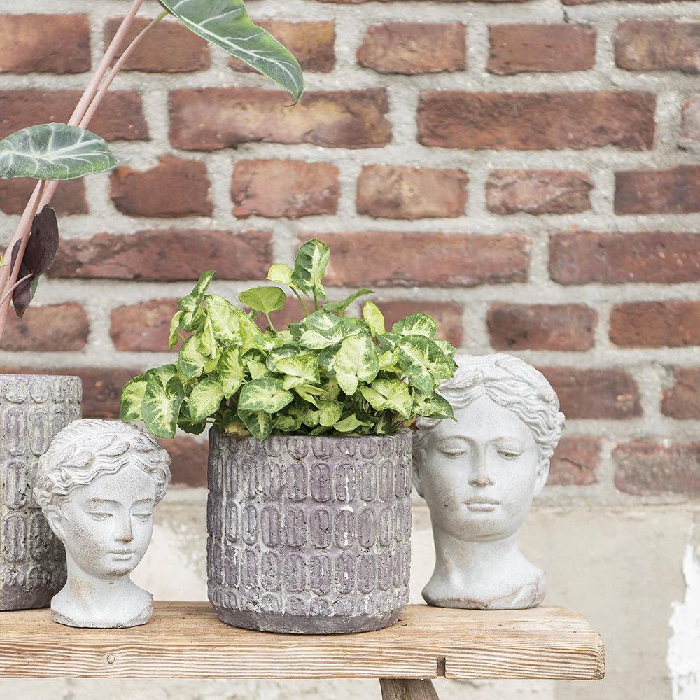 Decoration flower pot Ø 20x20 cm by Clayre & Eef.