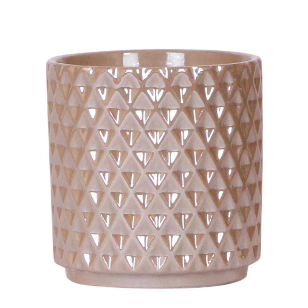 Kolibri Home | Diamond pearl sierpot - Sand - Ø9cm by Kolibri Company