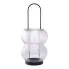 Lucena Lantern - Black, Metal/Glass, 16x16x36 cm by EMIRELLE