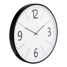 Biel Wall Clock - Black/White, Glass/Plastic, Ø51 cm by EMIRELLE