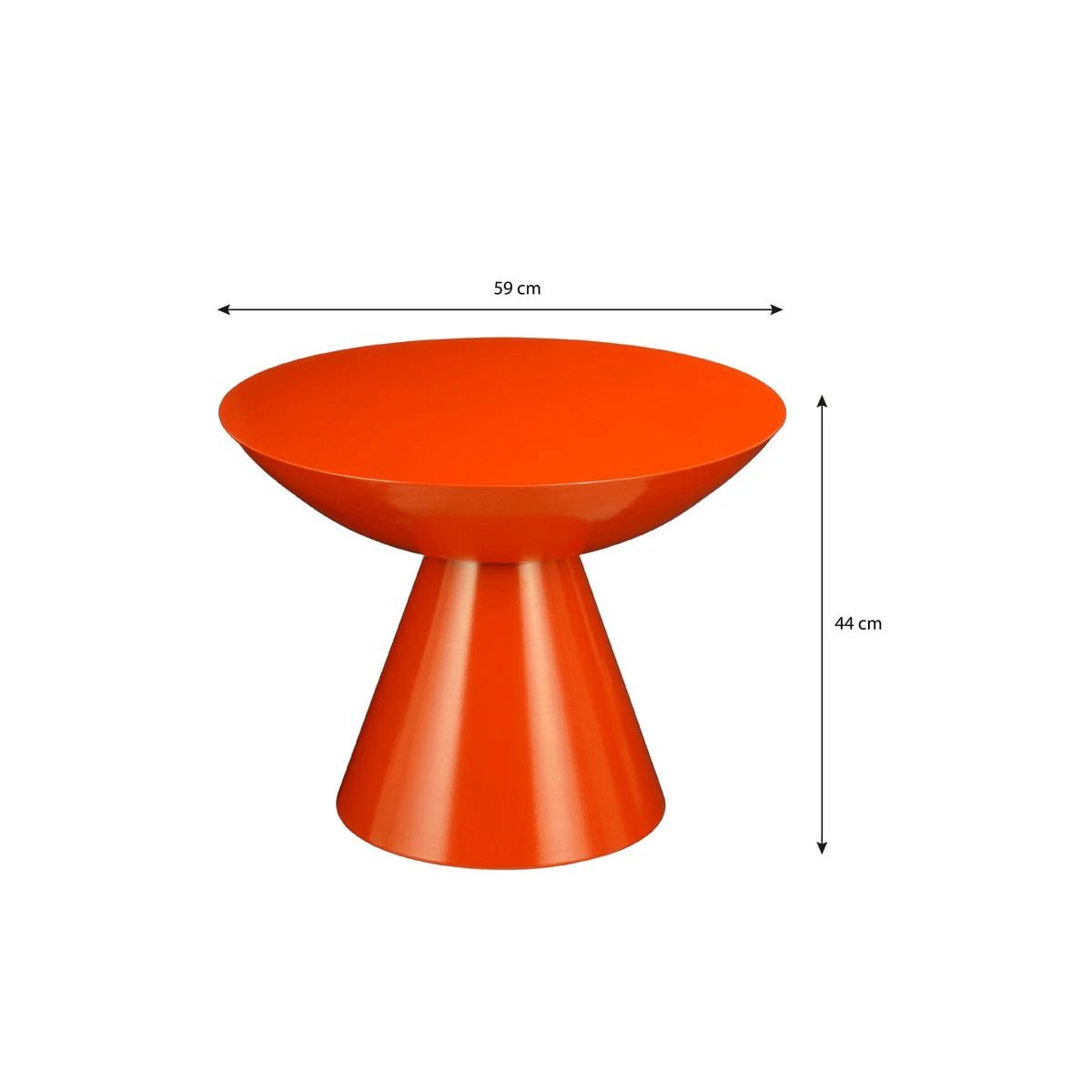 Side table Celise Orange by Mica Decorations