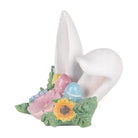 Decoration Statue Rabbit 12x9x11 cm White Plastic by Clayre & Eef.