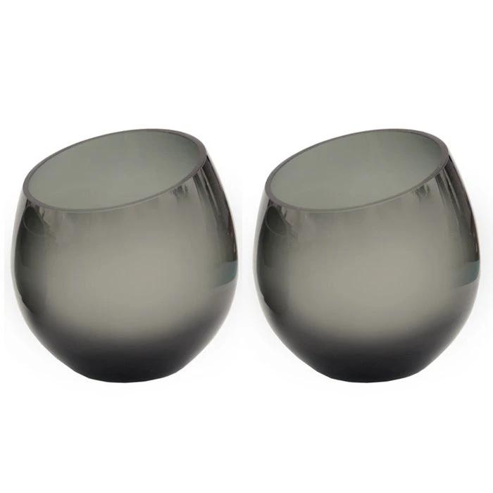 Tea -light holder - Moho Gray (set of 2 pieces) by Vase The World