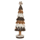 Decoration Christmas tree Ø 12x39 cm Brown Plastic by Clayre & Eef.