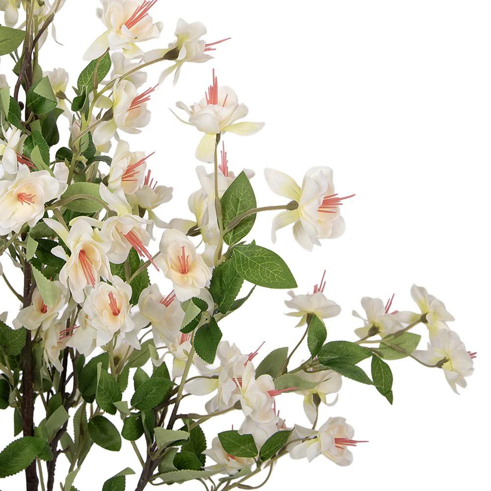 Artificial plant 20x25x105 cm White Plastic by Clayre & Eef.