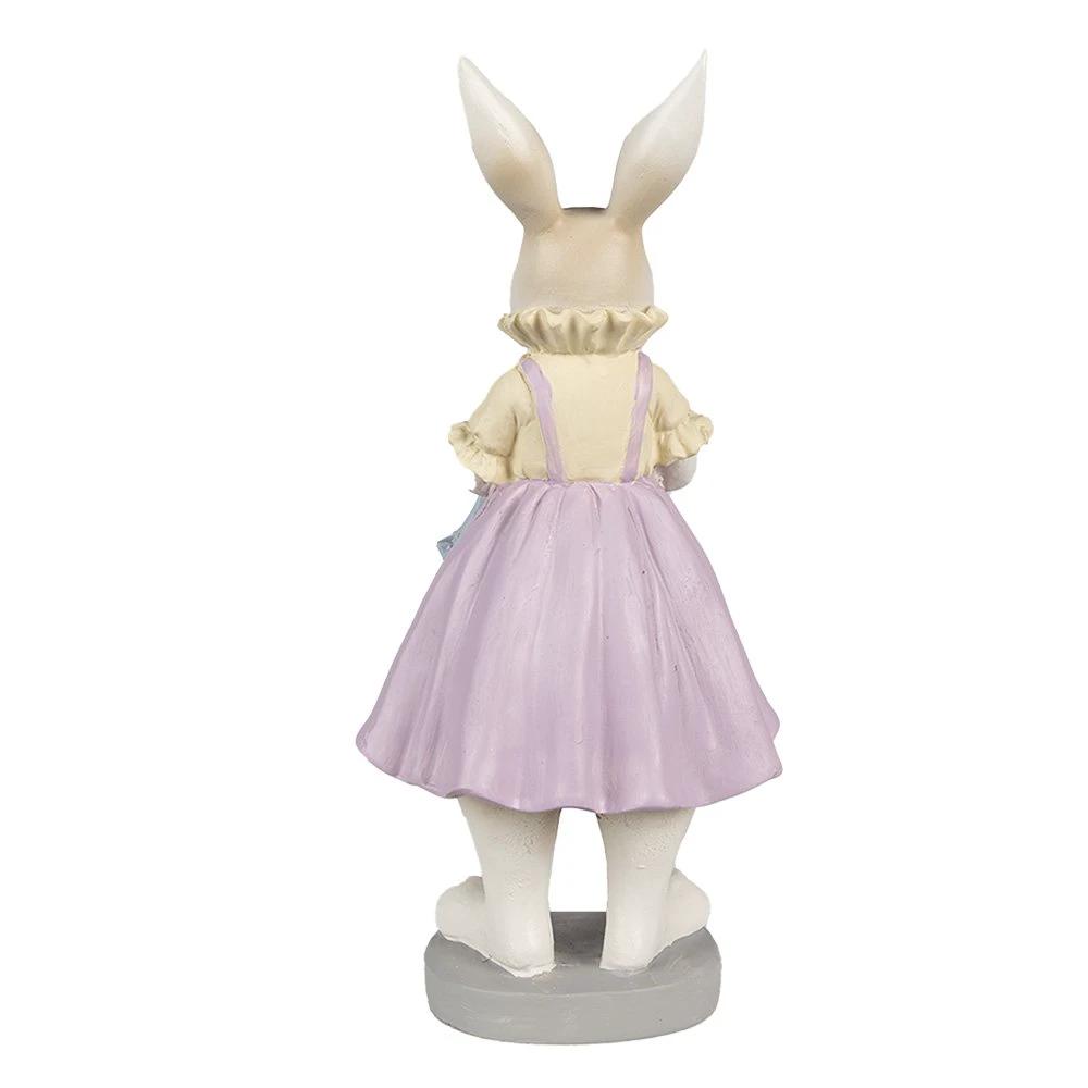Decoration rabbit 12x10x27 cm by Clayre & Eef.