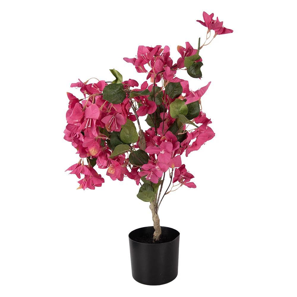 Artificial tree Bougainvillea 30x30x90 cm Pink Plastic by Clayre & Eef.