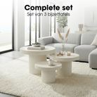 Side table Lux Off-white by Mica Decorations