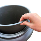 Plantenpot - Horsens rough black by Vase The World