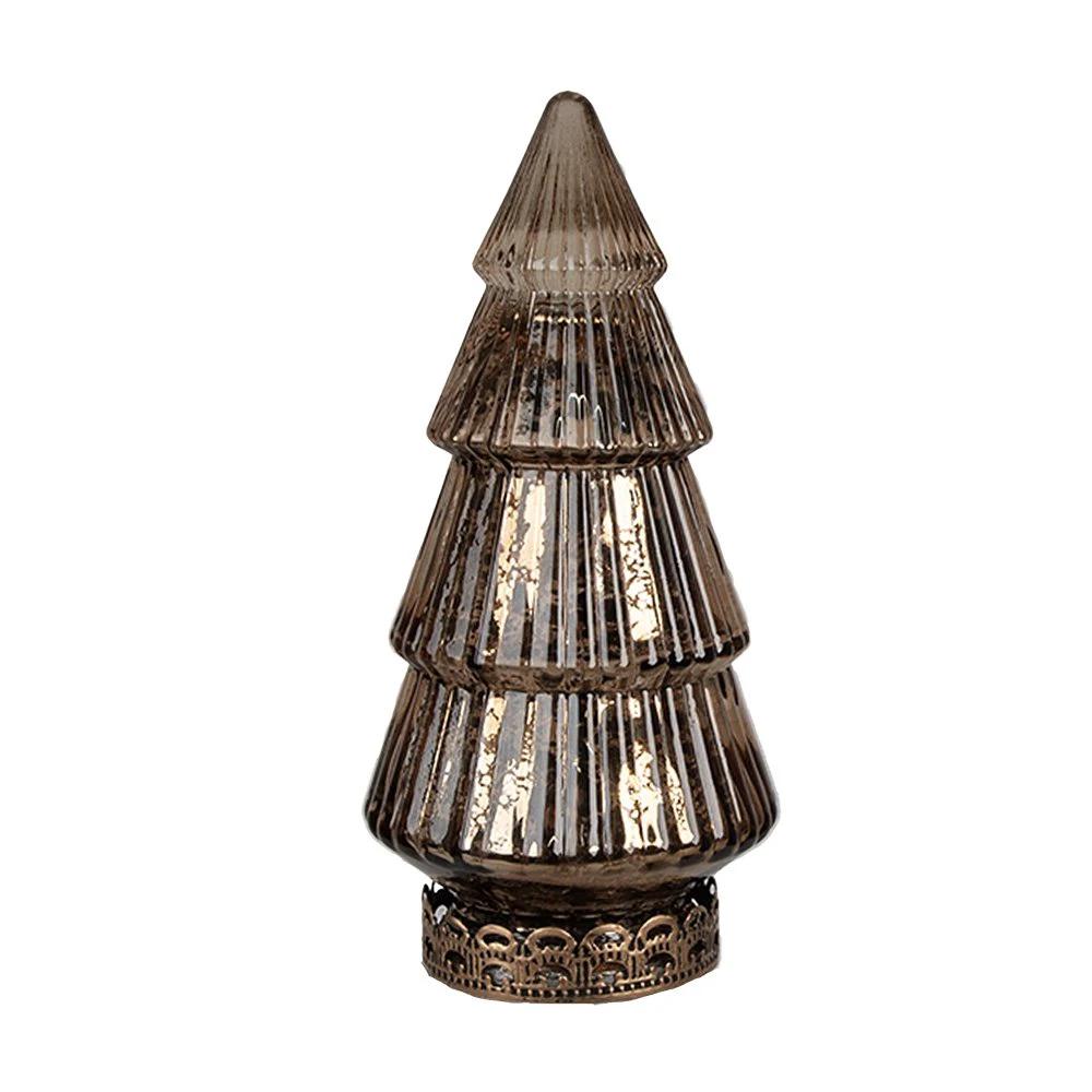 Decoration Christmas tree with LED Ø 8x16 cm by Clayre & Eef.
