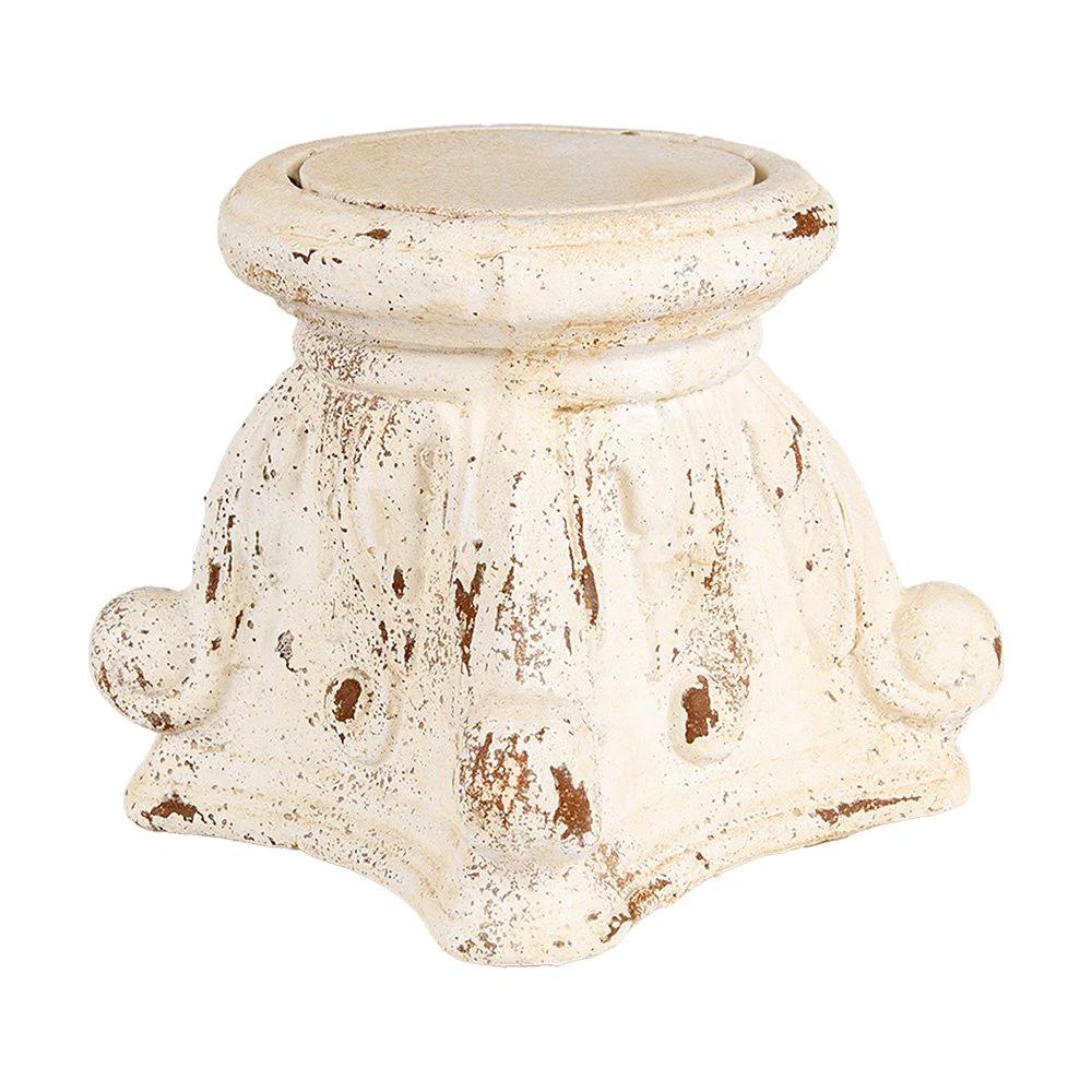 Plant table 22x22x21 cm Beige Ceramic material by Clayre & Eef.