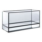 Hurricane Candle Holder - Black, Glass, Metal, 30x12x15cm by EMIRELLE