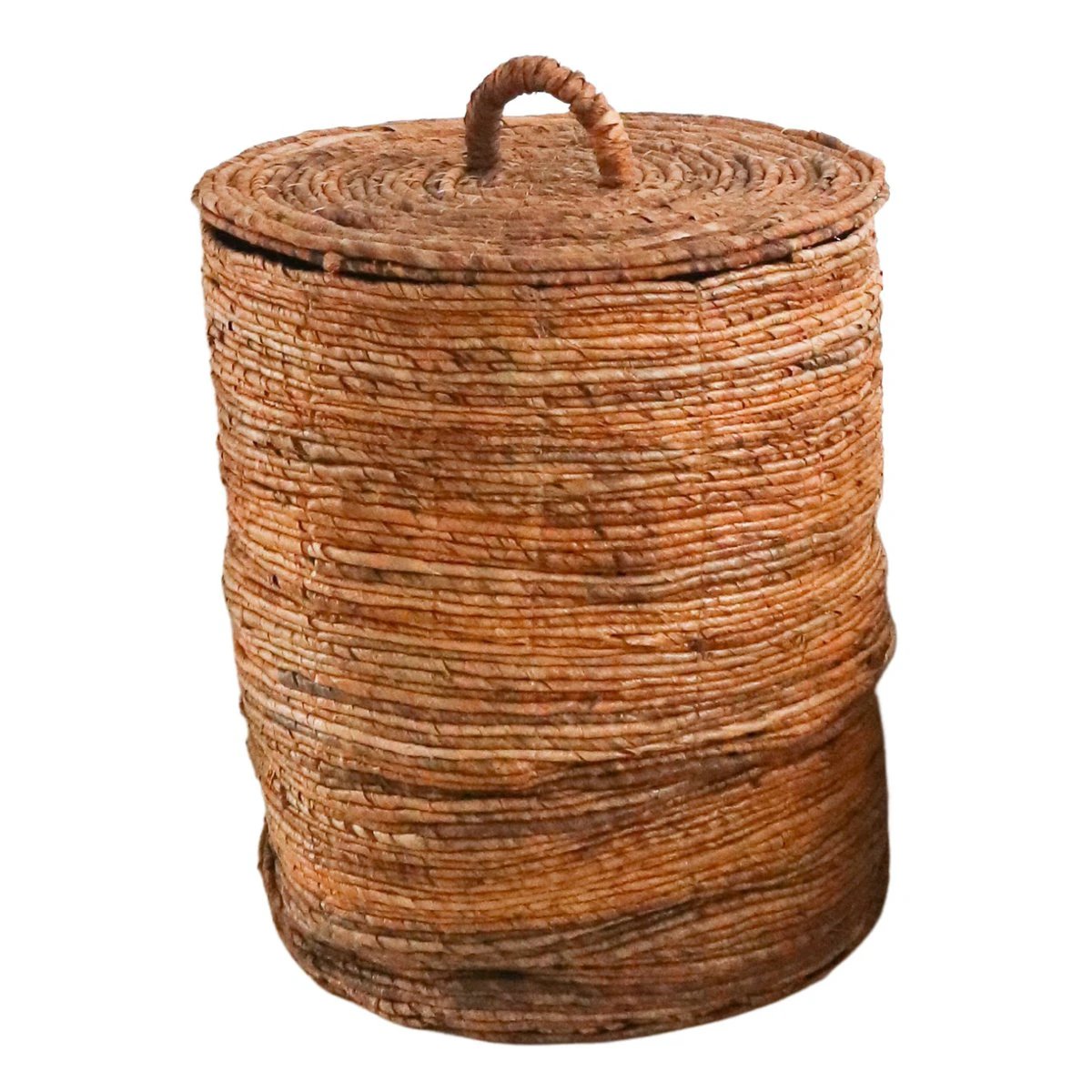Laundry Basket with Lid OMBAK made from Banana Fibre by Soeji