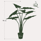 Künstliche Pflanze – Alocasia Frydek – Elefantenohr – 100 cm von Green boutiQ