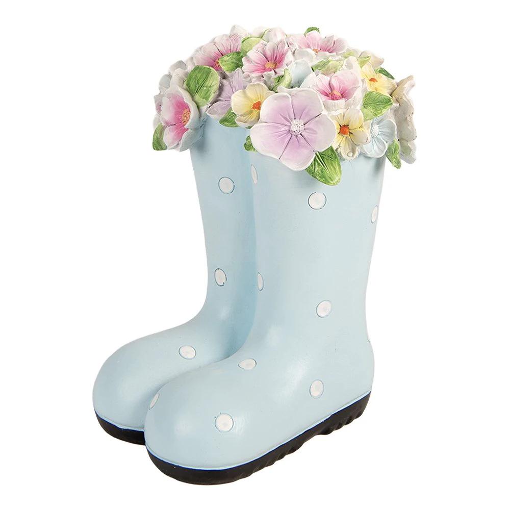 Decoration Image Boot 20x18x26 cm Blue Plastic by Clayre & Eef.