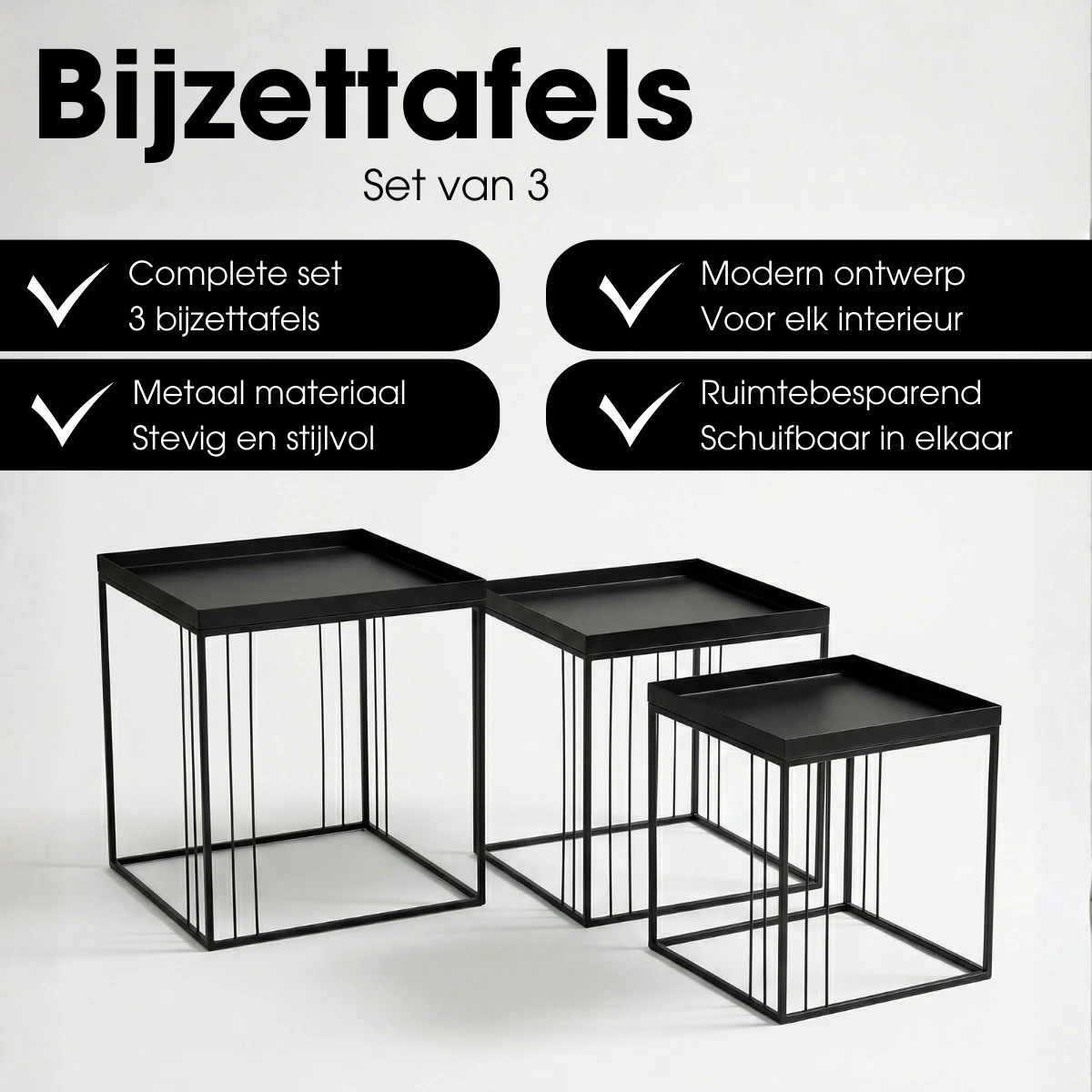 Side table Beth Black by Mica Decorations