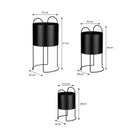 Flowerpot inside Petry Black by Mica Decorations