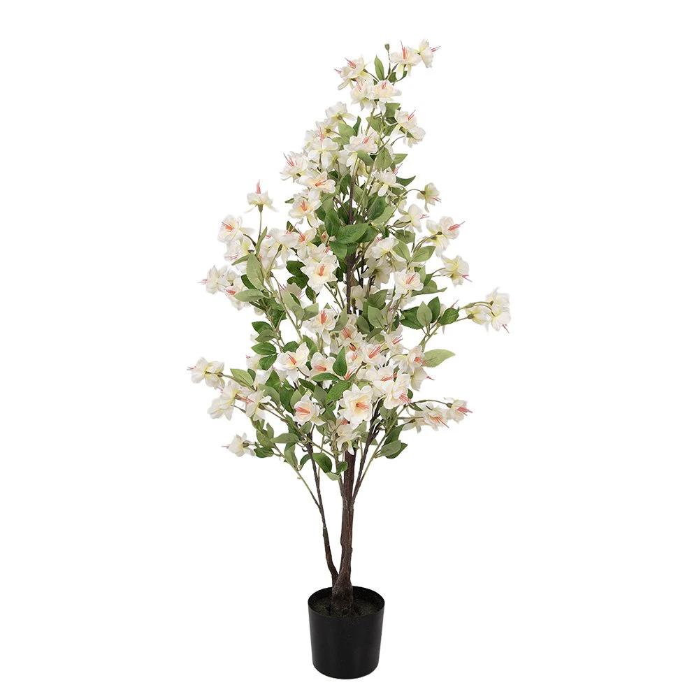 Artificial plant 20x25x105 cm White Plastic by Clayre & Eef.