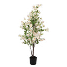 Artificial plant 20x25x105 cm White Plastic by Clayre & Eef.