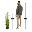 Artificial Plant Ornamental Grass White by Mica Decorations